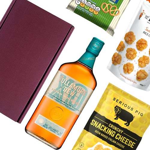 Tullamore DEW XO Caribbean Rum Cask Finish Nibbles Hamper